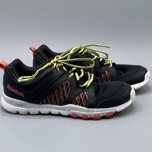 Reebok Sublite Running Shoe Black Pink Memory Foam